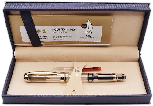 Wing Sung 698 Transparent Fountain Pen Box Png Pen Transparent