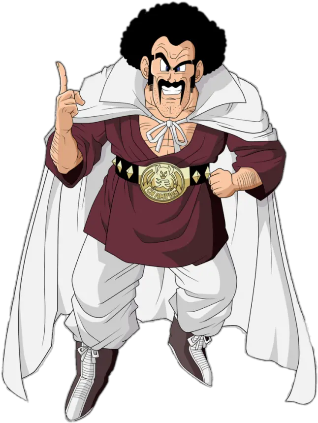 Check Out This Transparent Dragon Ball Character Mr Satan Png Finger