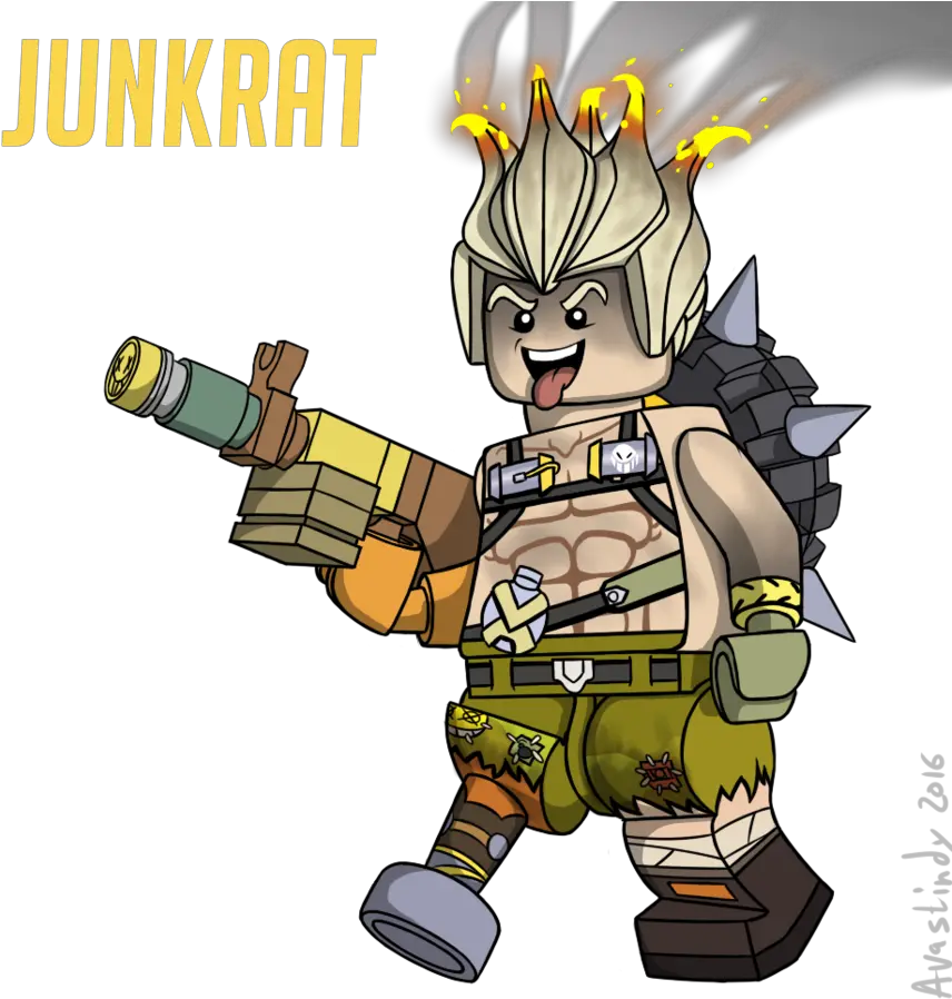 Chacal Overwatch Png 2 Image Lego Junkrat And Roadhog Junkrat Png