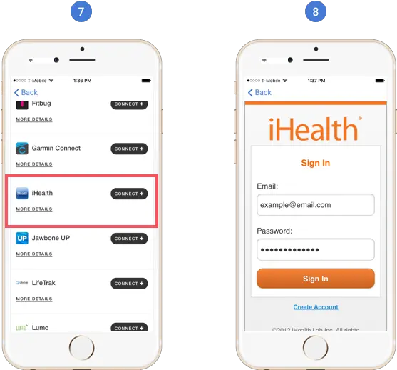 Connect Noom To The Ihealth App Smart Device Png Ios Health Icon