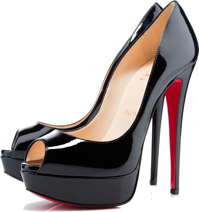 Louboutin Heels Transparent Background Png Play Louboutin Black Pumps High Heel Png