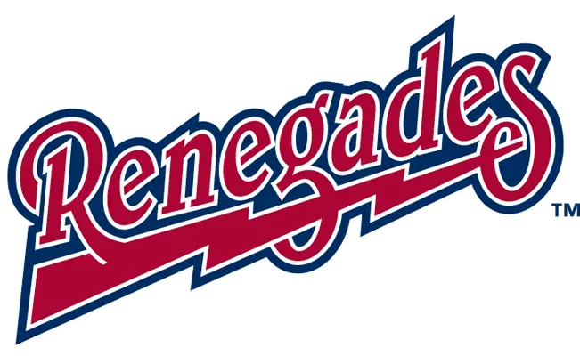 Hudson Valley Renegades Wordmark Logo New Yorkpenn League Hudson Valley Renegades Png Lightning Bolt Logo