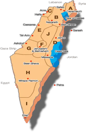 Compass Travel Israel Mapisraeltourscompass Map Of Israel Showing Golan Heights Png Map Compass Png