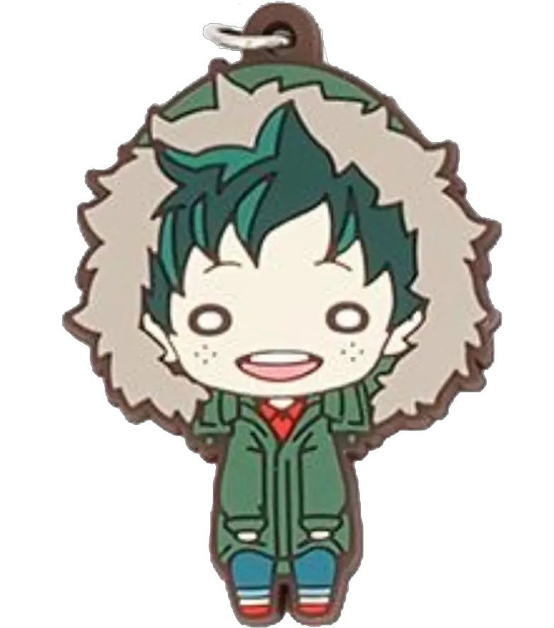 Rubber Izuku Midoriya Keychain Easy Simple Deku Drawing Png Midoriya Png