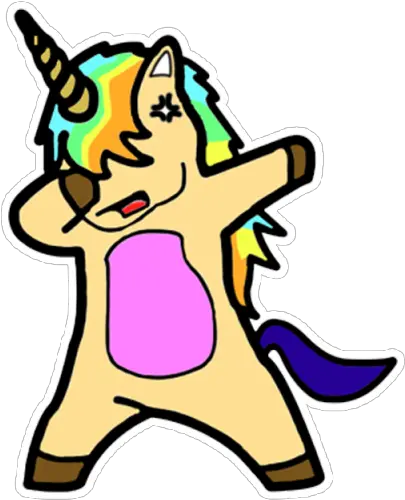 Unicorn Pose Dabbing Funny Dabbying Unicorn Transparent Background Png Dabbing Unicorn Png