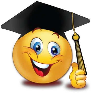 Download Graduation Thumb Up Graduation Emoji Png Image Graduation Smiley Thumbs Up Emoji Transparent