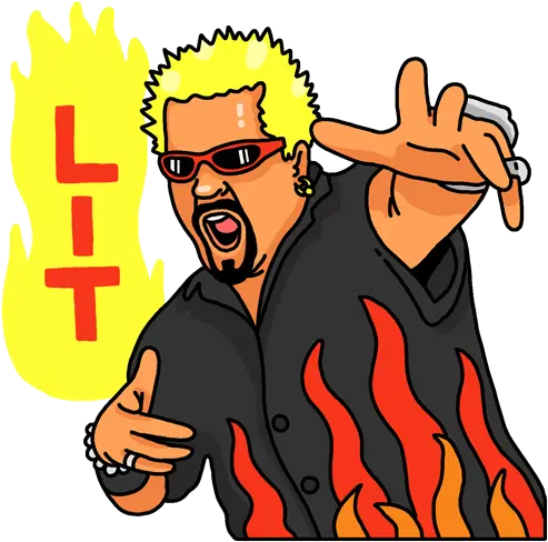 Guy Cartoon Guy Fieri Drawing Png Guy Fieri Png