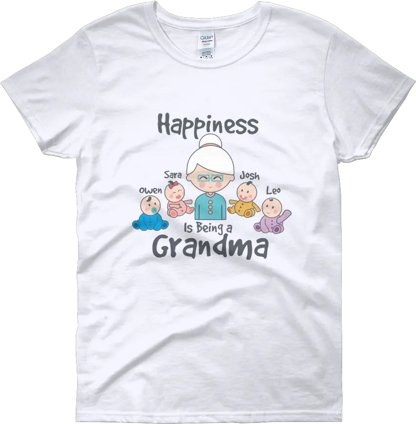 Happiness Is Being A Grandma 1 Cute Giraffe Shirts Png Grandma Transparent