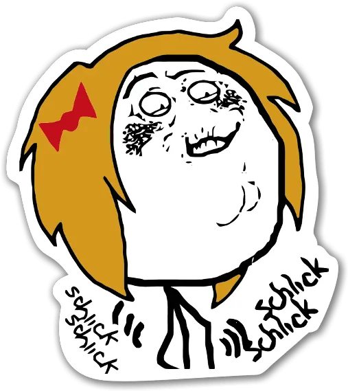 Fap Schlick Chic Rage Face Stickerapp Fap Fap Fap Png Rage Face Png