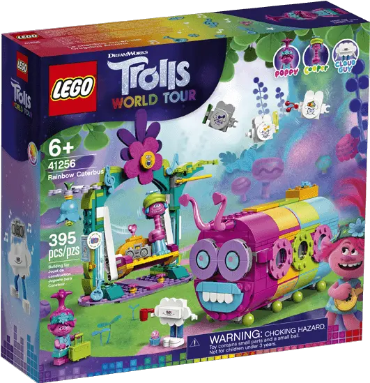 Brickmagicasia 41256 Lego Trolls Rainbow Caterbus Lego Trolls Caterbus Png Trolls Characters Png