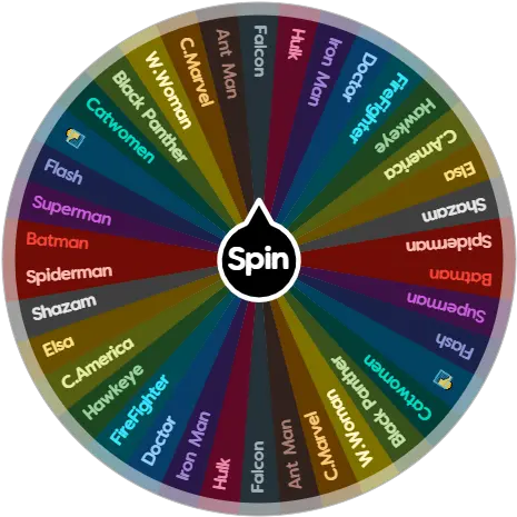 What Superhero R You Spin The Wheel App Autokempink Krnap Png Falcon Marvel Png