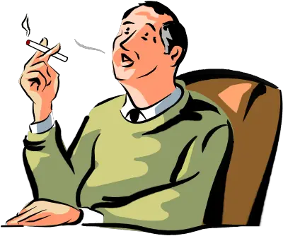 Download Man Smoking Cigarette Smoking Cartoon Png Cigarette Smoke Transparent