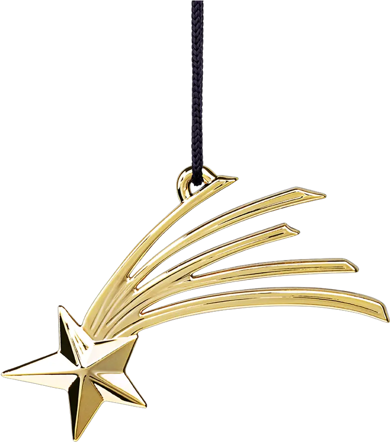 Shooting Star 6 Cm Gold Plated Karen Blixenu2019s Christmas Png Shooting Star Transparent