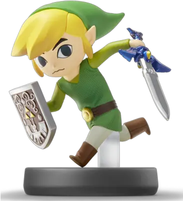 Toon Link Amiibo Super Smash Bros Ultimate Toon Link Amiibo Png Toon Link Transparent