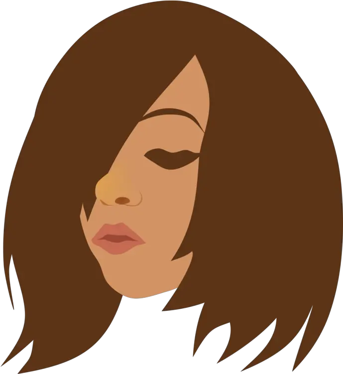 Facial Hair Chin Png Clipart Woman Face Clipart Transparent Emo Hair Png