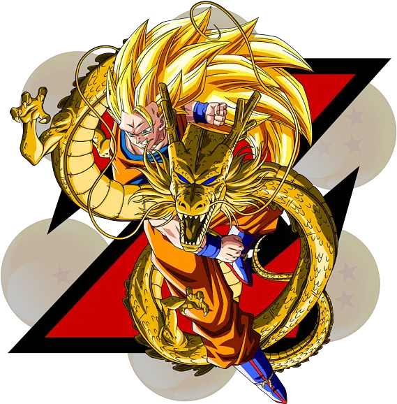 Dragonball Z Goku Sssj3 And Shenron Dbz Shenron Goku Png Shenron Icon