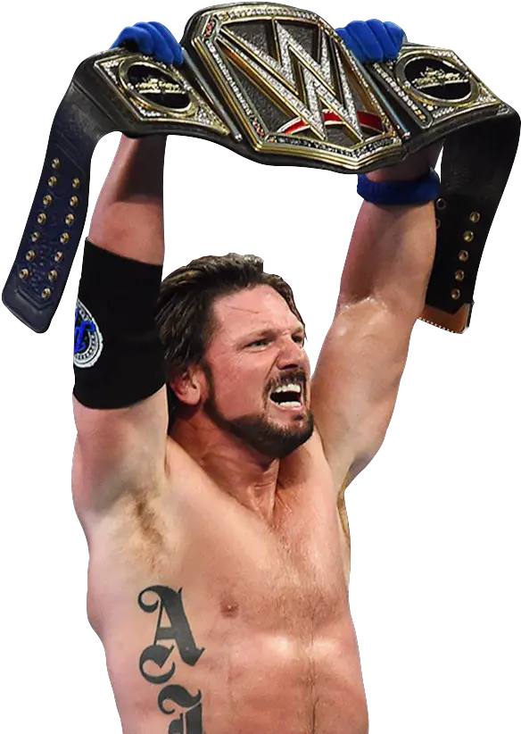 Download Hd Aj Styles Wwe Champion Png Wwe Aj Styles New Aj Styles Png