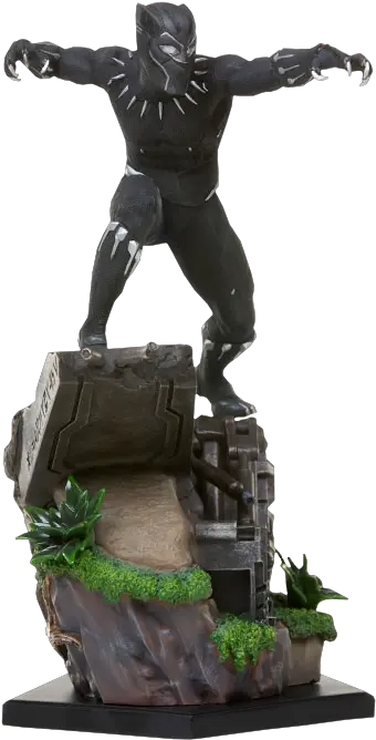 Marvel Black Panther Statue By Iron Studios Iron Studios Black Panther Png Marvel Black Panther Png