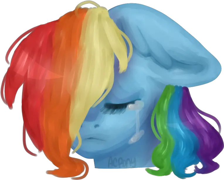 Download Artistcoolpony Bust Crying Eyes Closed Female Illustration Png Crying Eyes Png