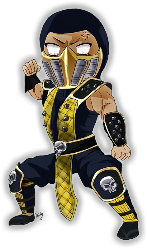 Download Scorpionu0027s Lair Scorpion From Mortal Kombat Chibi Png Mortal Kombat Scorpion Png