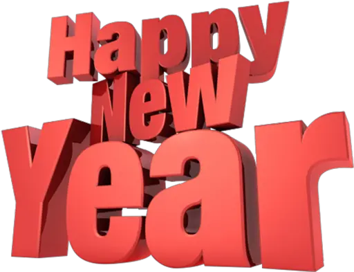 Happy New Year 3d Text Png Image Free Happy New Year Text Png New Year 2018 Png