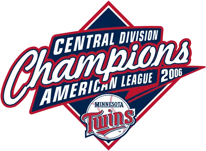 Minnesota Twins Champion Logo American League Al Chris Mn Twins Division Champs Png Champion League Logo