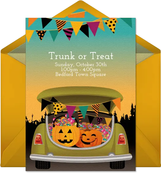 Free Trunk Or Treat Invitations Amusement Ride Png Trunk Or Treat Png