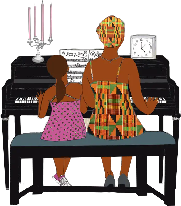 Piano Clipart Lesson Sitting Transparent Cartoon Piano Lesson Png Piano Clipart Transparent