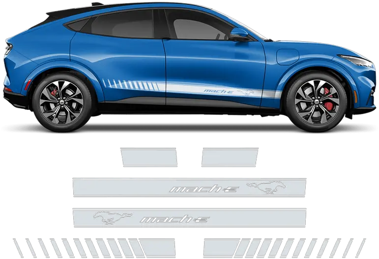 Mach E Graphic Side Stripes For Ford Mustang 2021 Mustang Mach E Stripes Png Mustang Icon