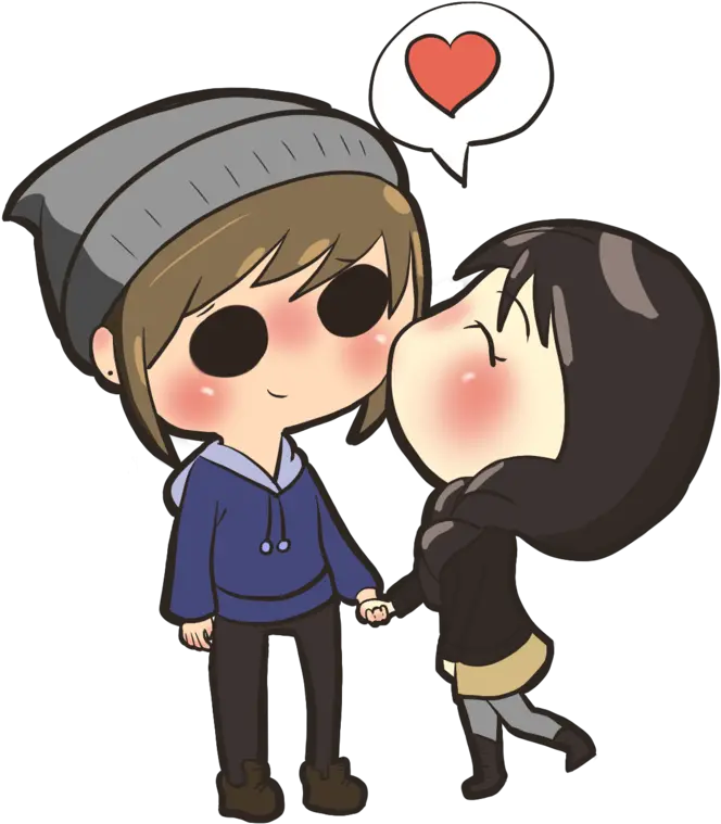 Couple Png Google Search On We Heart It Dibujos Kawaii De Amor Falling Hearts Png