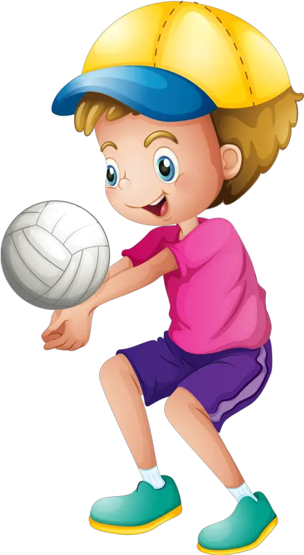 Lvohzzx7140731png Clip Art Cute Clipart Bus Boy Sitting Cartoon Volleyball Clipart Png