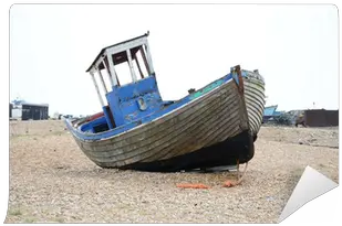 Old Fishing Boat Wall Mural Pixers Png