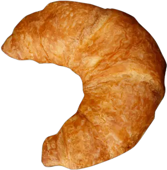 Large Butter Croissant Bent Croissant Png Croissant Transparent