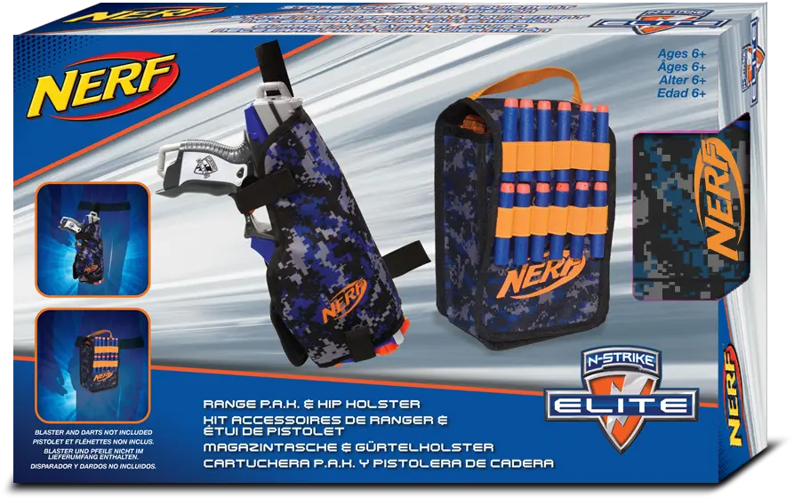 Nerf Elite Range Pak And Hip Holster Blaster Hub Nerf Elite Hip Holster Png Nerf Png