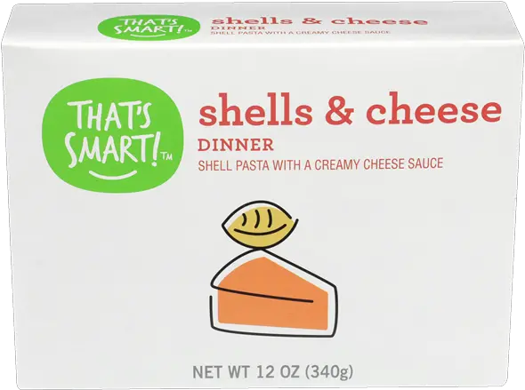 Thats Smart Shells Cheese Dinner Product Label Png Shell Stores Icon