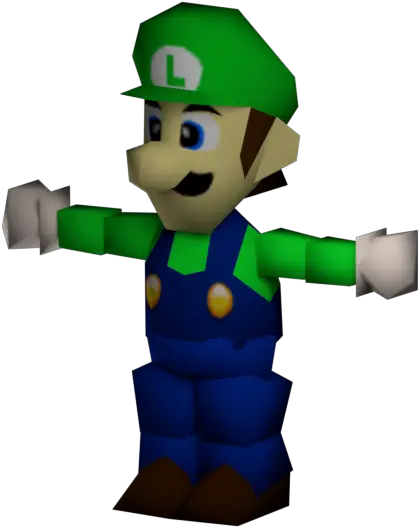 Nintendo 64 Mario Golf Luigi The Models Resource Mario Golf 64 Mario Model Png Luigi Hat Png