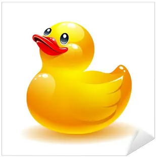 Sticker Rubber Duck Vector Icon Pixersus Duckr Vector Png Duck Icon