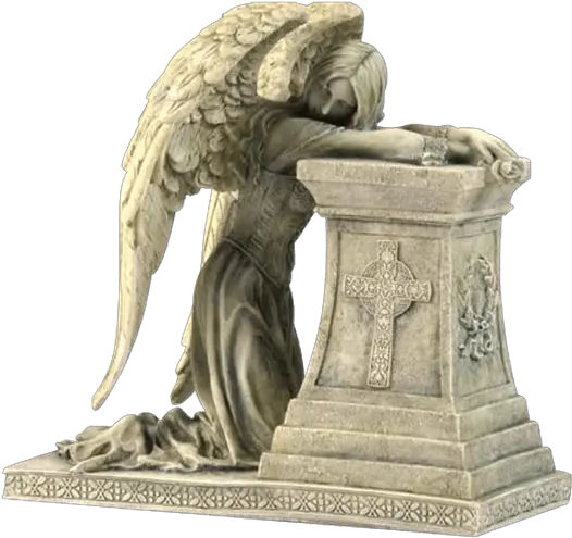 Download Gothic Mourning Angel Statue Weeping Angel Grave Png Angel Statue Png