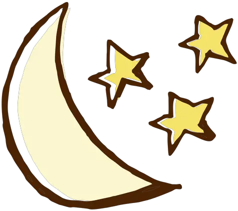 Transparent Png Svg Vector File Luna Y Estrellas Ilustracion Moon And Stars Png