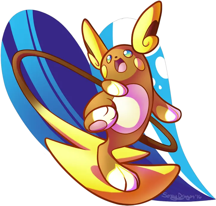 Alolan Raichu By Senaydragon Fur Affinity Dot Net Shiny Alola Raichu Fanart Png Raichu Png