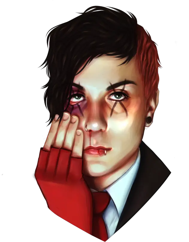 Beat Up Revenge Frank Fictional Character Png Frank Iero Transparent