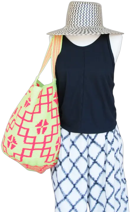 Mariya Neon Beach Tote Tote Bag Png Neon Icon Straws