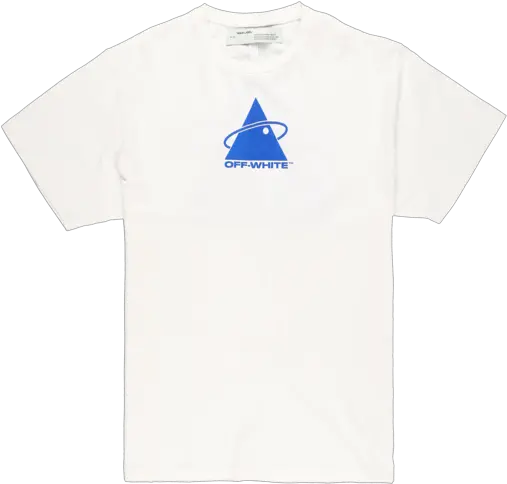 Off Short Sleeve Png Blue Triangle Logo