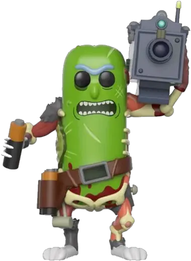 Rick Morty Pickle Rick With Laser Funko Pop Png Pickle Rick Png