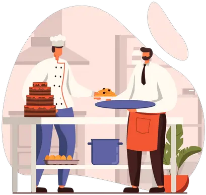 Best Premium Chef Making Cake Illustration Download In Png Customer Chef Icon Cake