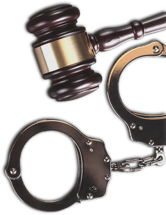 Download Hd Gavel And Handcuffs Key Transparent Png Image Strap Handcuffs Transparent Background