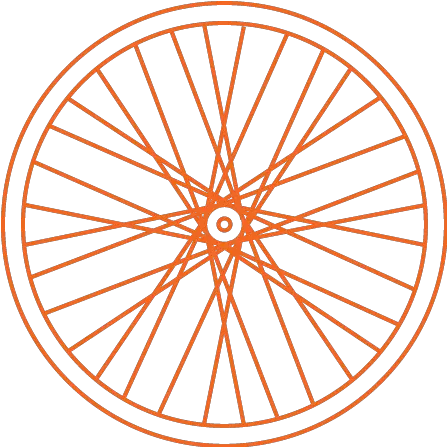 Broken Spoke Bike Co Circle Divided Into 60 Png Bike Wheel Png