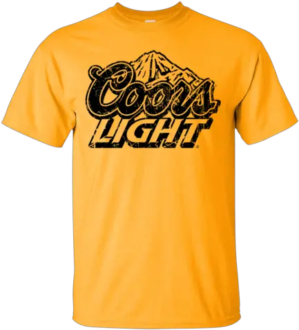 Coors Light Beer T Shirt Custom Designed Black Worn Label Png Miller Coors Logos