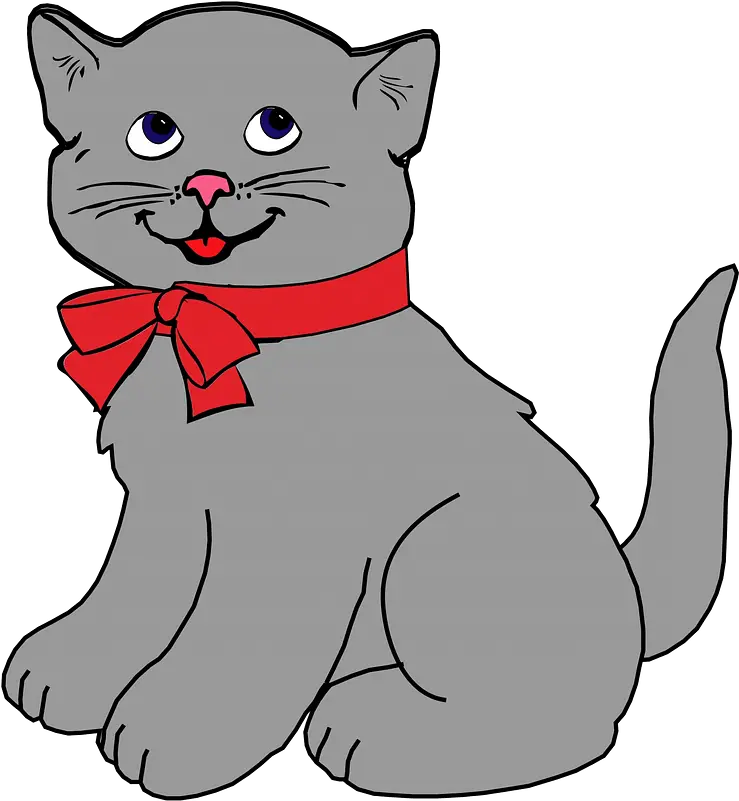 Kitten With Red Bow Clipart Bad Vs Good Design Png Kitten Transparent