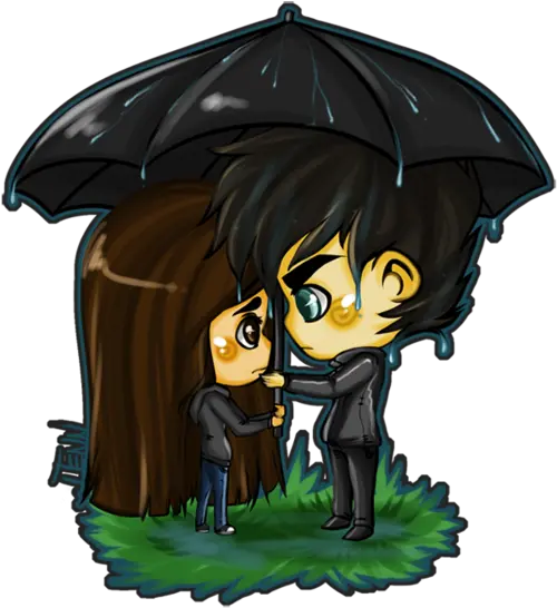 Ian Somerhalder Destined For Eternity De 66 Page 16 Vampire Diaries Chibi Damon And Elena Png Ian Somerhalder Icon Gif